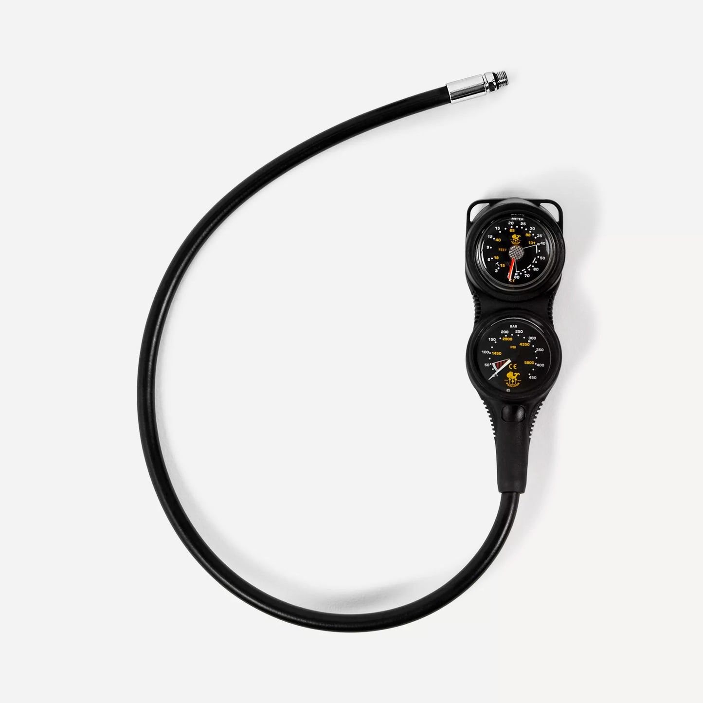 Doppelkonsole mit Manometer schwarz [bar]